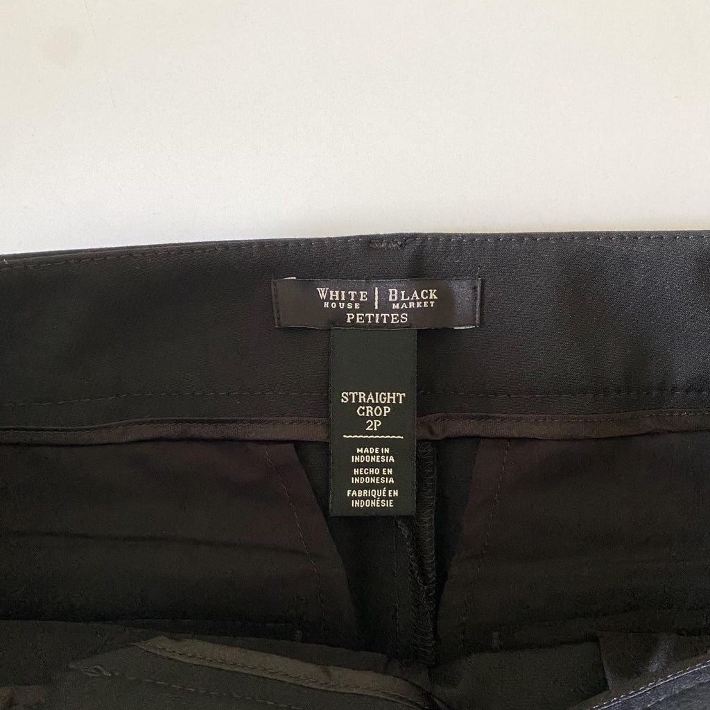 White House Black Market Straight Crop Pedal Pusher Capri Pants Size 2P