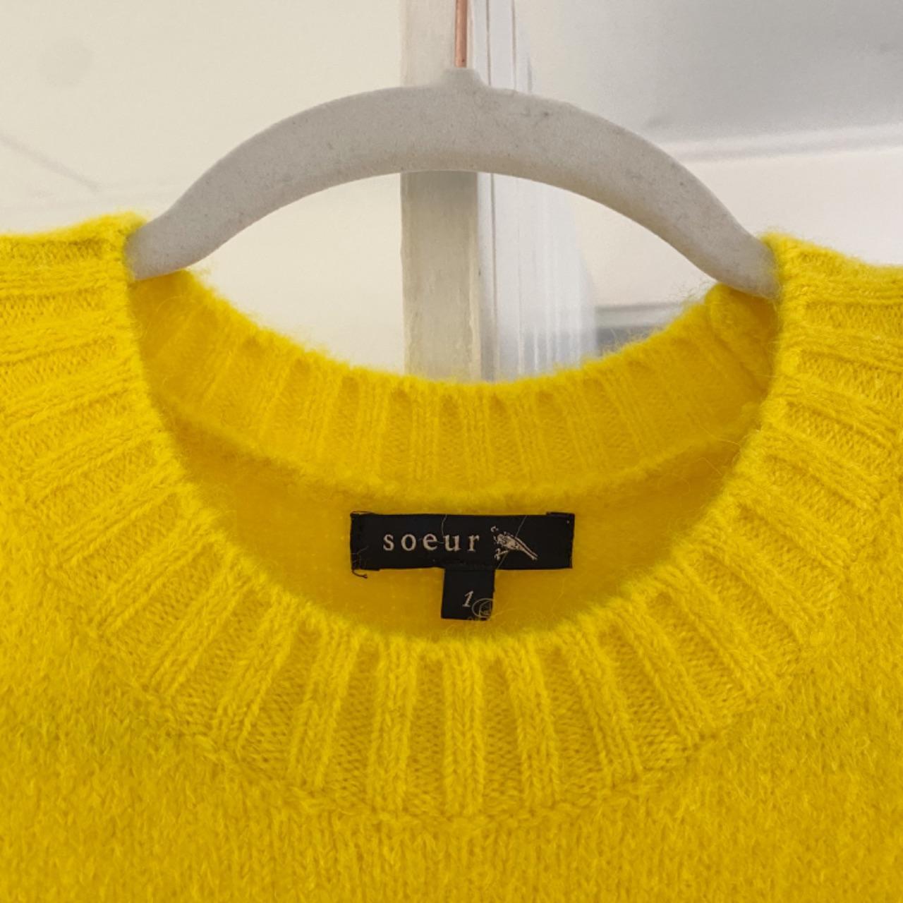 Soeur Namaste Wool Sweater Vest Pullover in Yellow Size 1