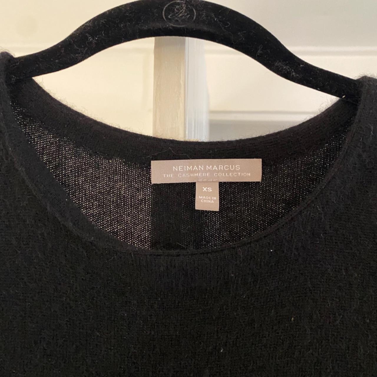 Neiman Marcus Cashmere Fringe Hem Tunic Sweater Size XS