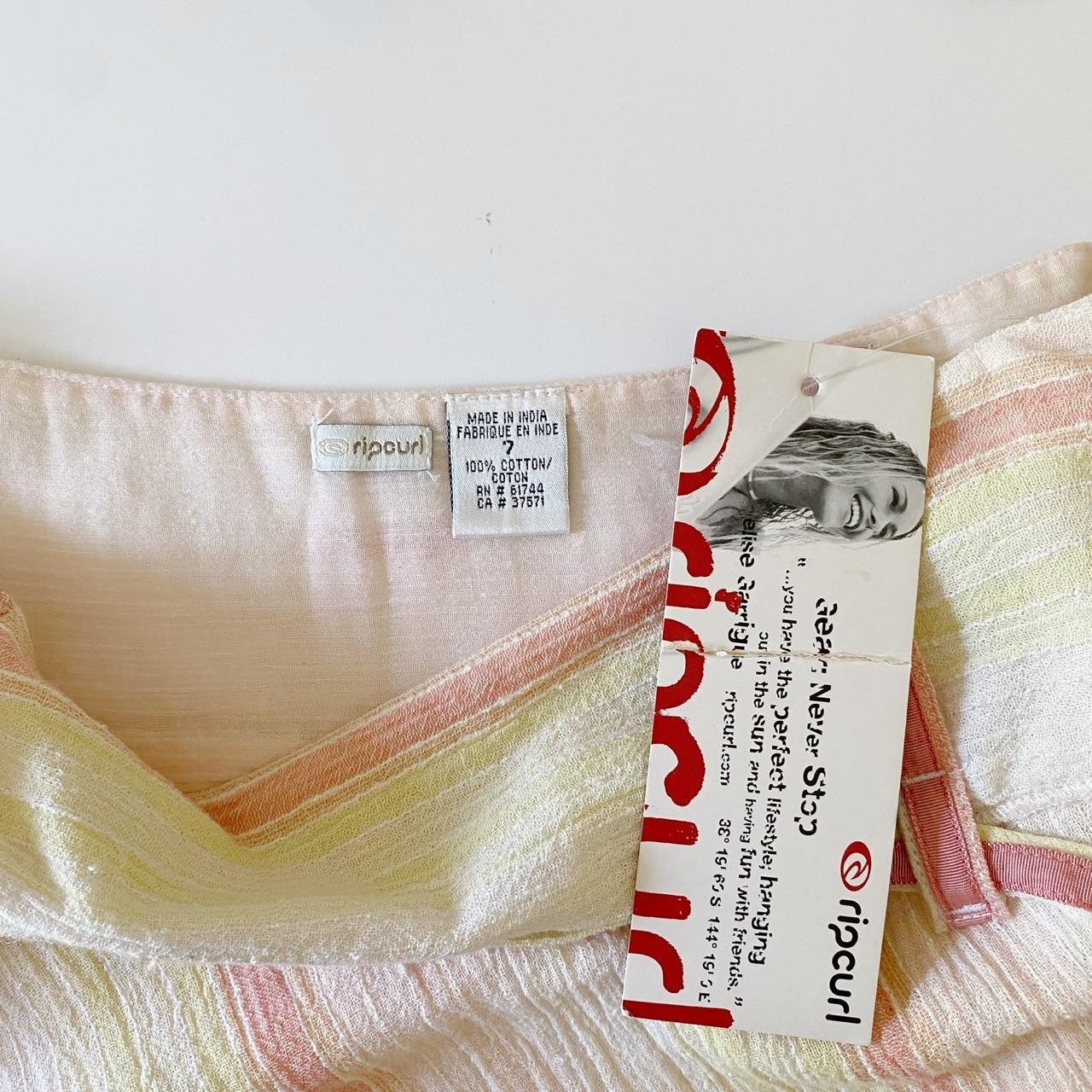 RipCurl Vintage Y2K Sunseeker Mini Skirt in Peach NWT Size 7