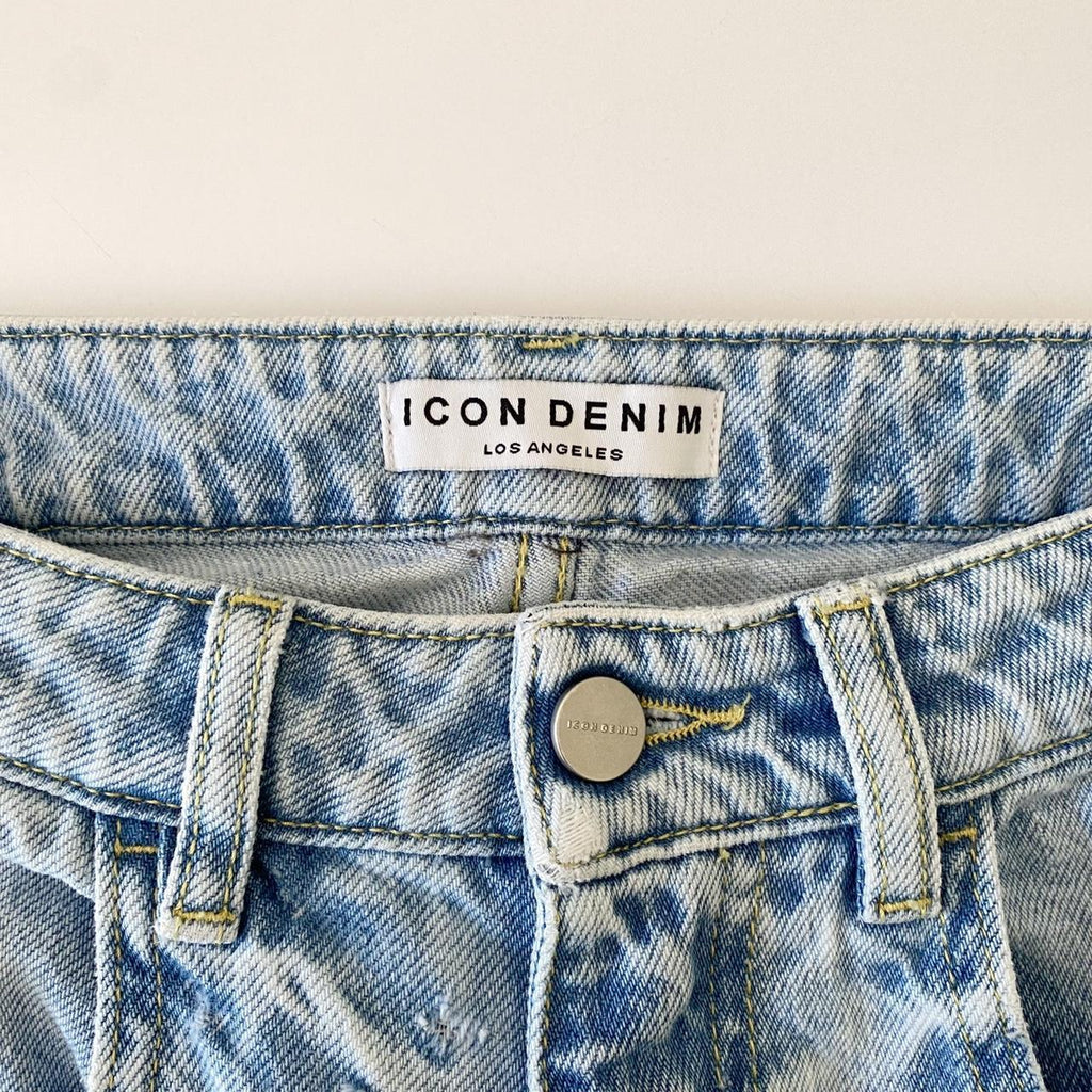 Icon Denim Bea Wide Leg Ripped Jeans Size 23