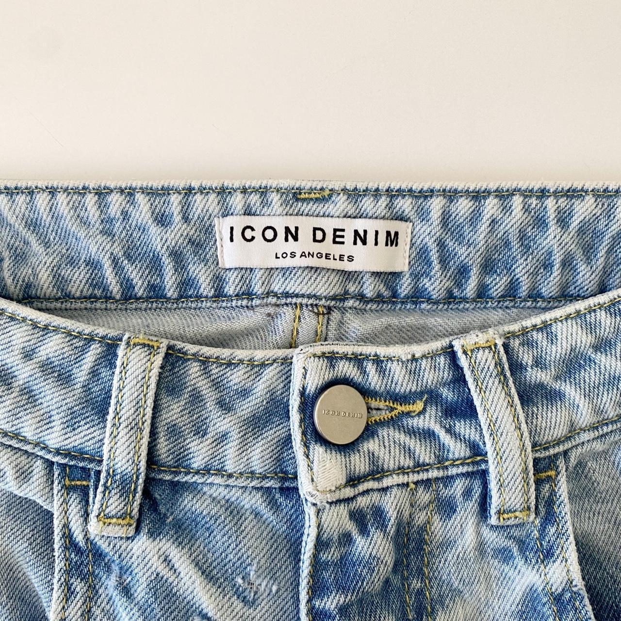 Icon Denim Bea Wide Leg Ripped Jeans Size 23
