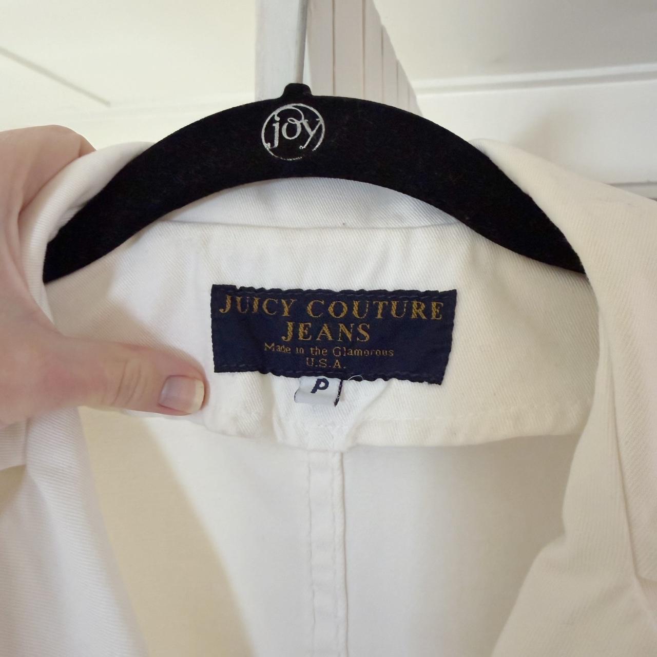 Juicy Couture Jeans Vintage Y2K Double Breasted Jacket Size P