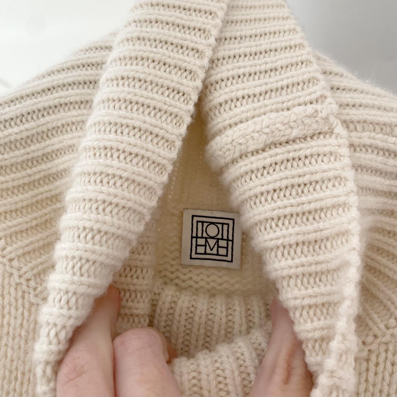 Totéme Wool Cashmere Turtleneck Sweater in Macadamia Size XXS