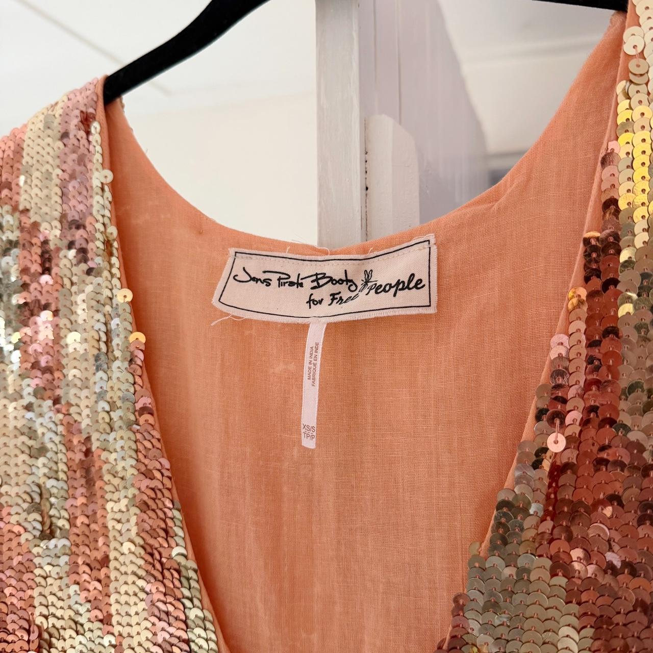 Jen’s Pirate Booty Boombox Sequin Mini Dress in Checkered Sunset Size XS/S