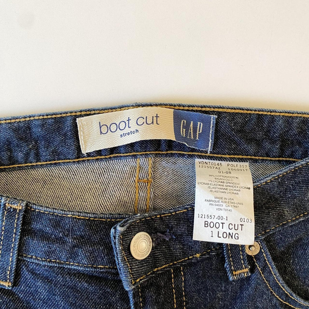 Gap Vintage Y2K Boot Cut Jeans Size 1 Long