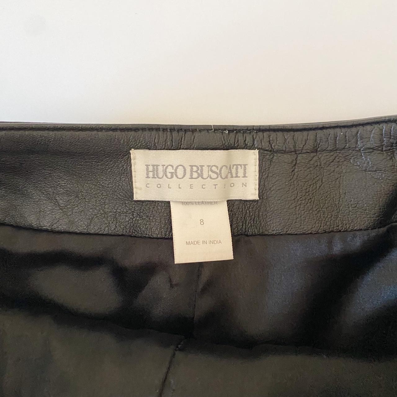 Hugo Buscati Collection Vintage 90s Leather Mini Shorts Size 8