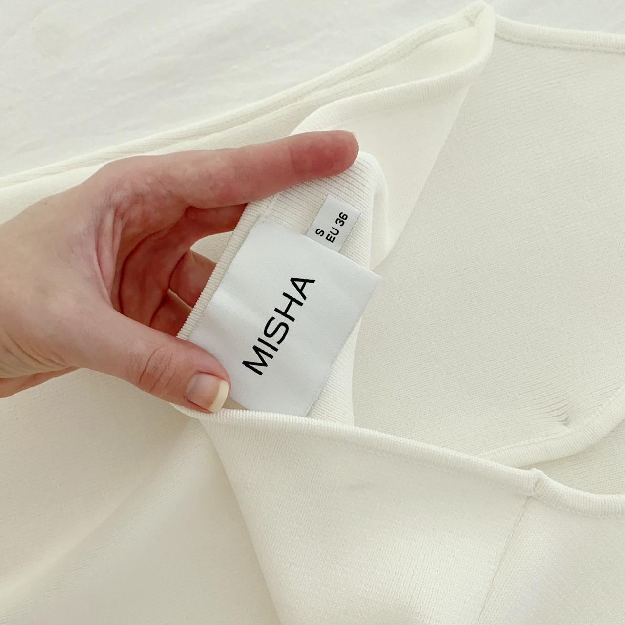 Misha Collection Bruna Halter Top Vest in Ivory Size S