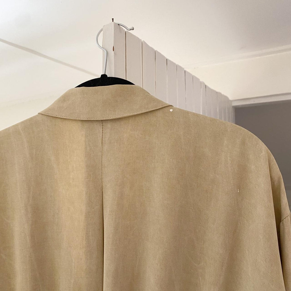 Dawn Joy Vintage 80s Double Breasted Trench Romper Size 13-14