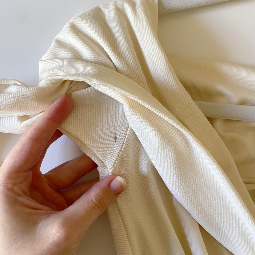 The Line By K Lunar Off Shoulder Bodysuit in Vanilla Size M