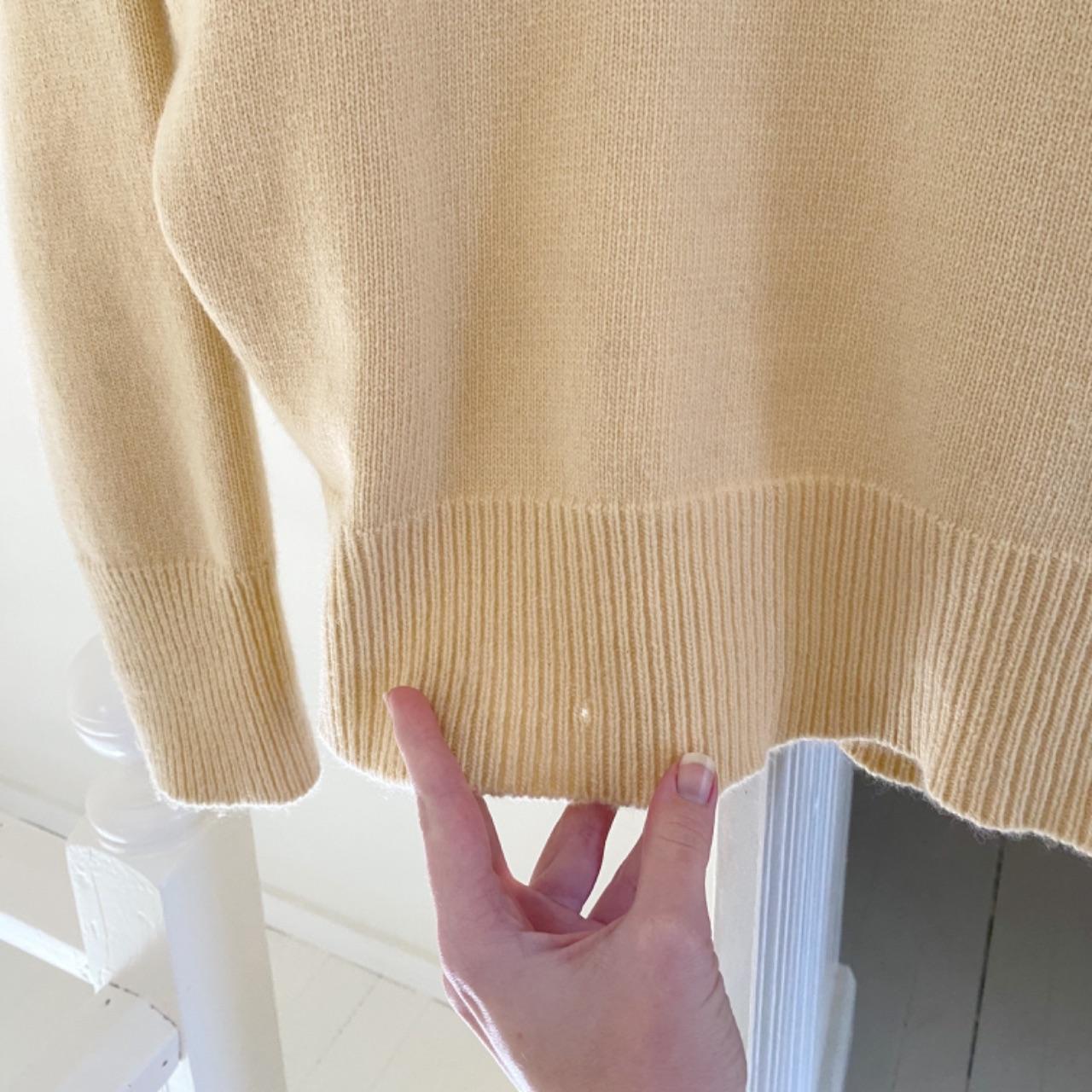 Blossom Wool Cashmere Knit Scoop Neck Sweater Size S