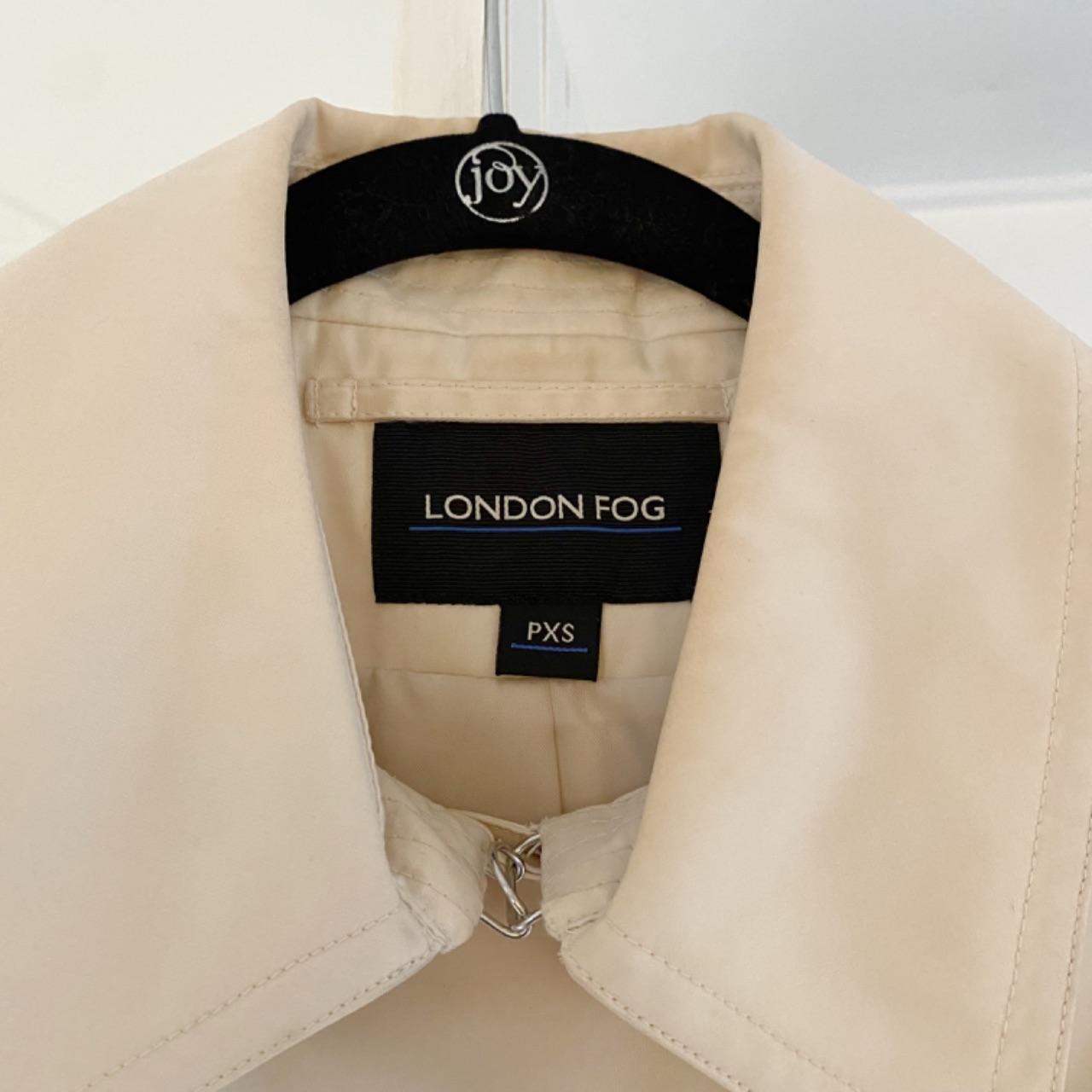 London Fog Double Breasted Trench Coat Size PXS