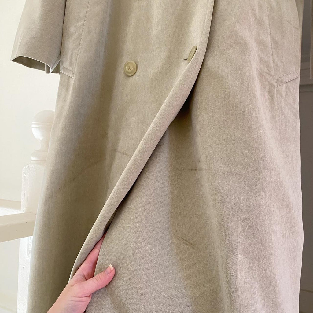London Fog Vintage 90s Double Breasted Trench Coat Size 4P