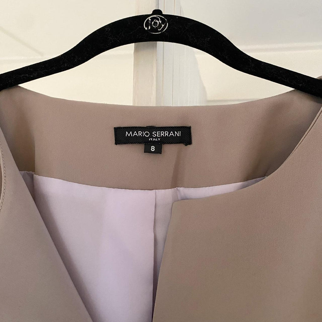 Mario Serrani Italy Hook & Eye Paneled Blazer Jacket Size 8