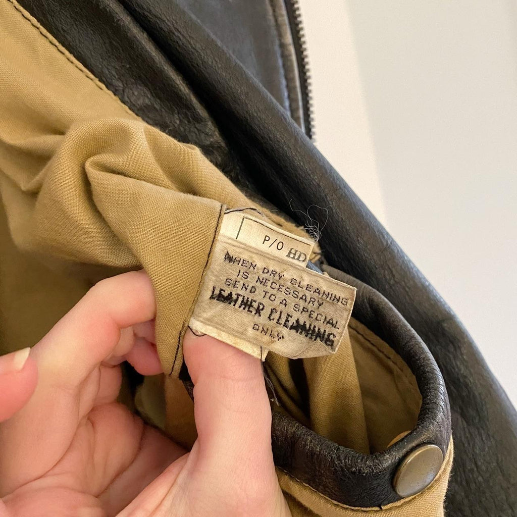 Harley Davidson Metal Masterpieces Vintage 90s Leather Riding Jacket Size M