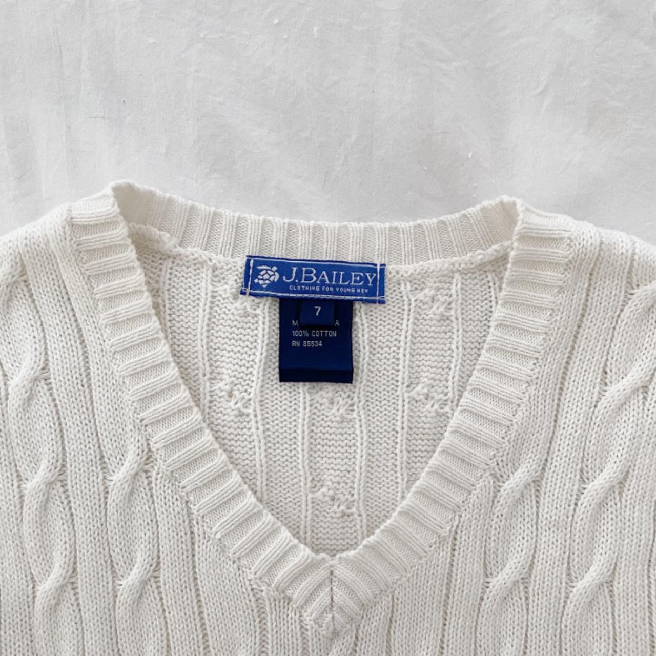 J. Bailey Cable Knit Sweater Vest Size 7