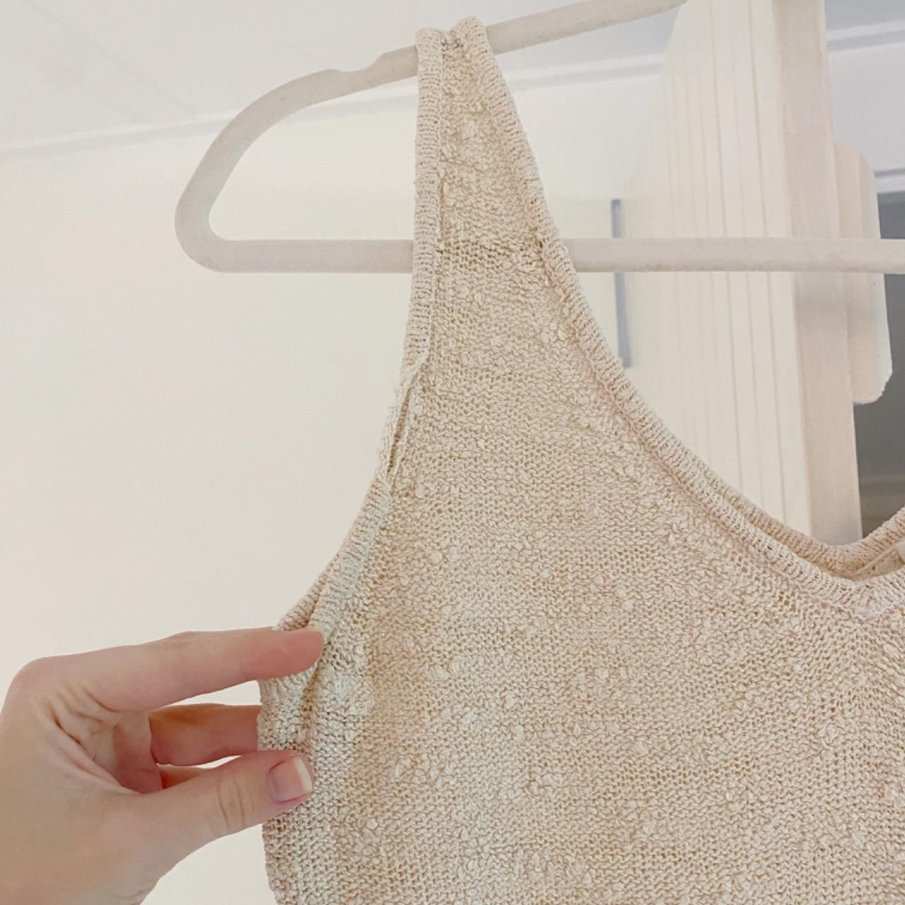 Ellen Tracy Vintage 90s Silk Boucle Knit Tank Top Size 1