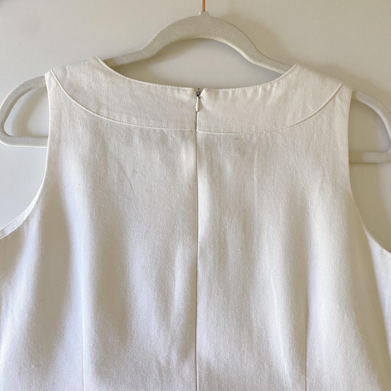 Richard Malcolm Vintage 90s Linen Mini Sheath Dress Size 8P
