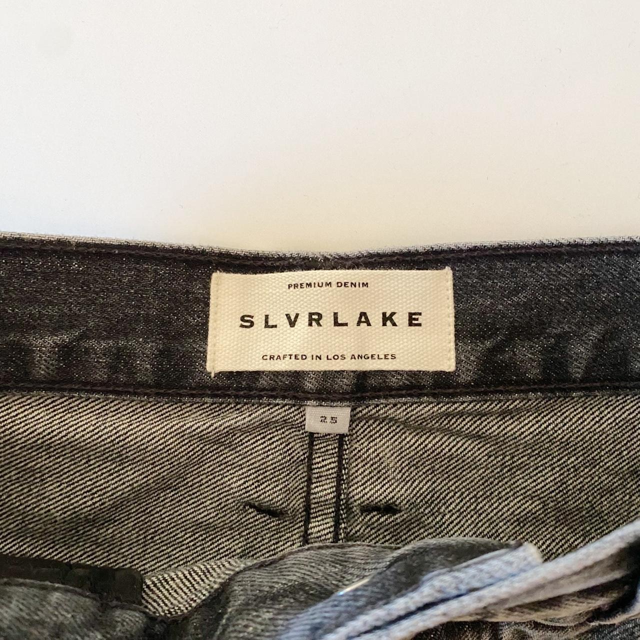 SLVRLAKE Farrah Relaxed Cut Off Jean Short in Black Coal Size 25