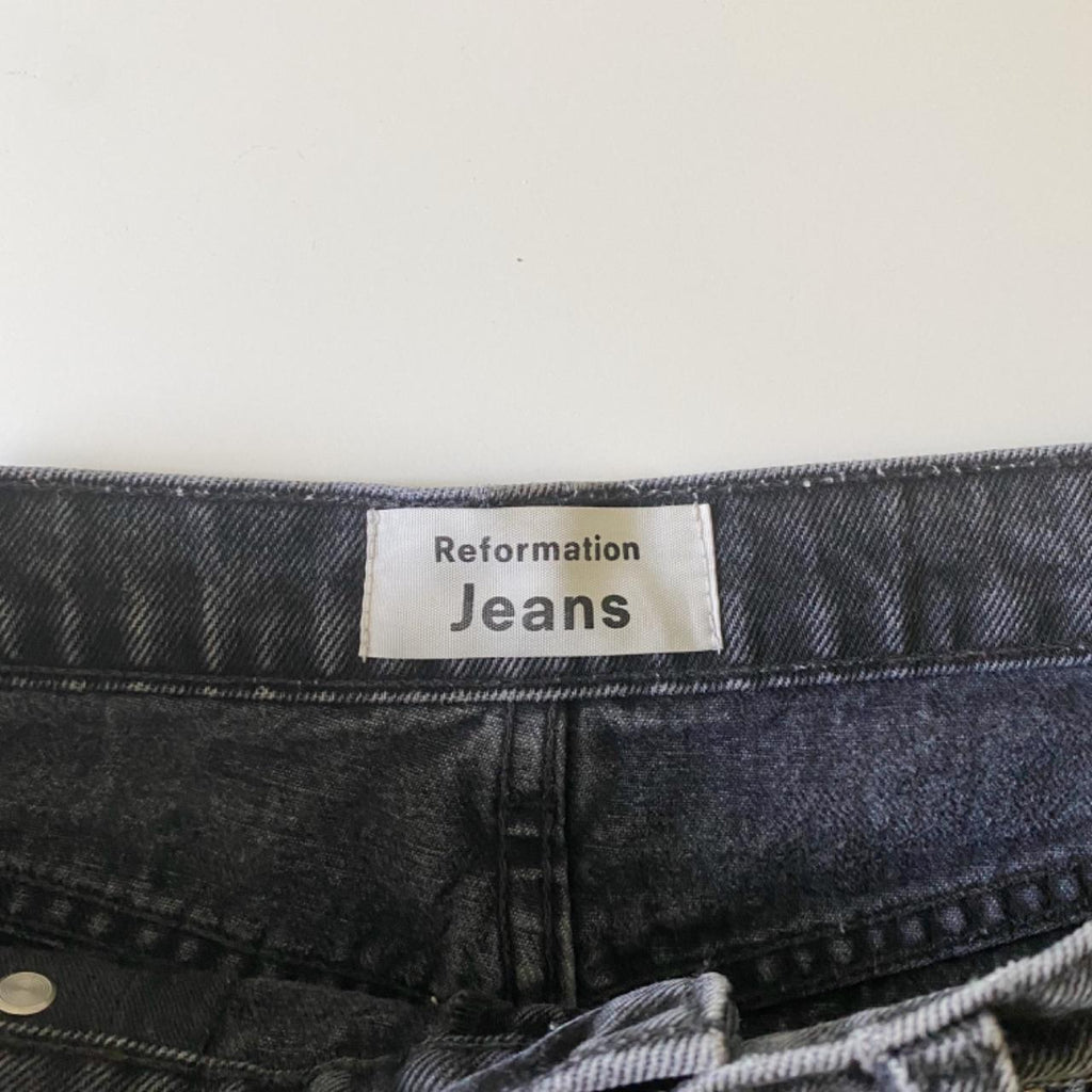 Reformation Jeans Dixie High Rise Jean Short in Pacific Size 28
