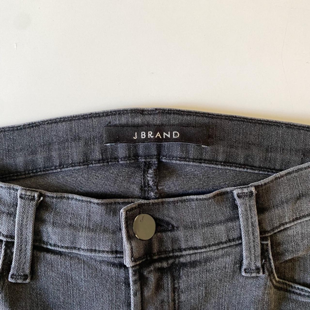 J Brand Tali Skinny Zipper Jeans in Grey Cascade Size 26
