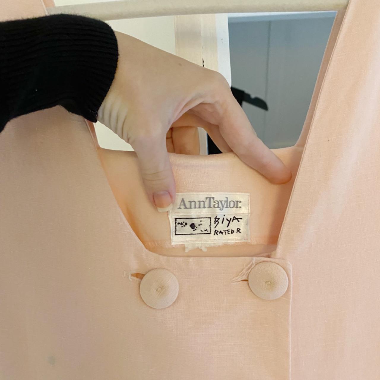 Ann Taylor / Biya Rated R Vintage 80s Button Front Pleated Romper