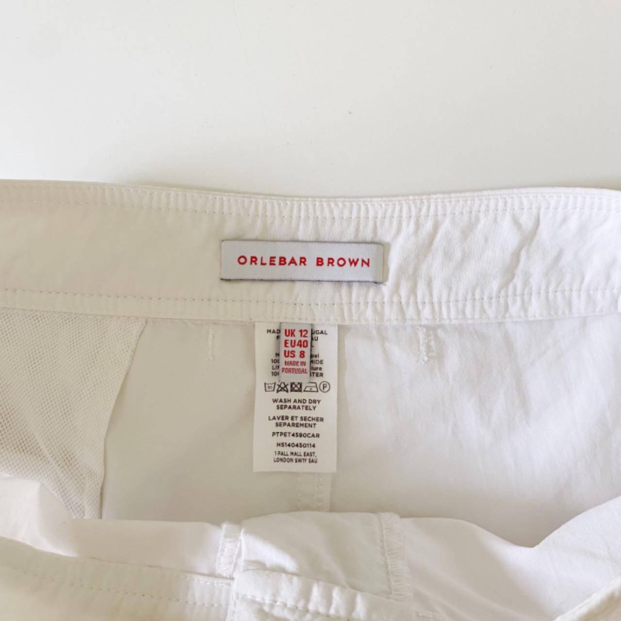 Orlebar Brown Setter Swim Shorts in White Size 8