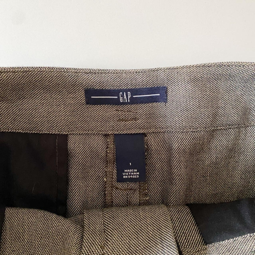 Gap Vintage Y2K Wool Belted Mini Skirt Size 1