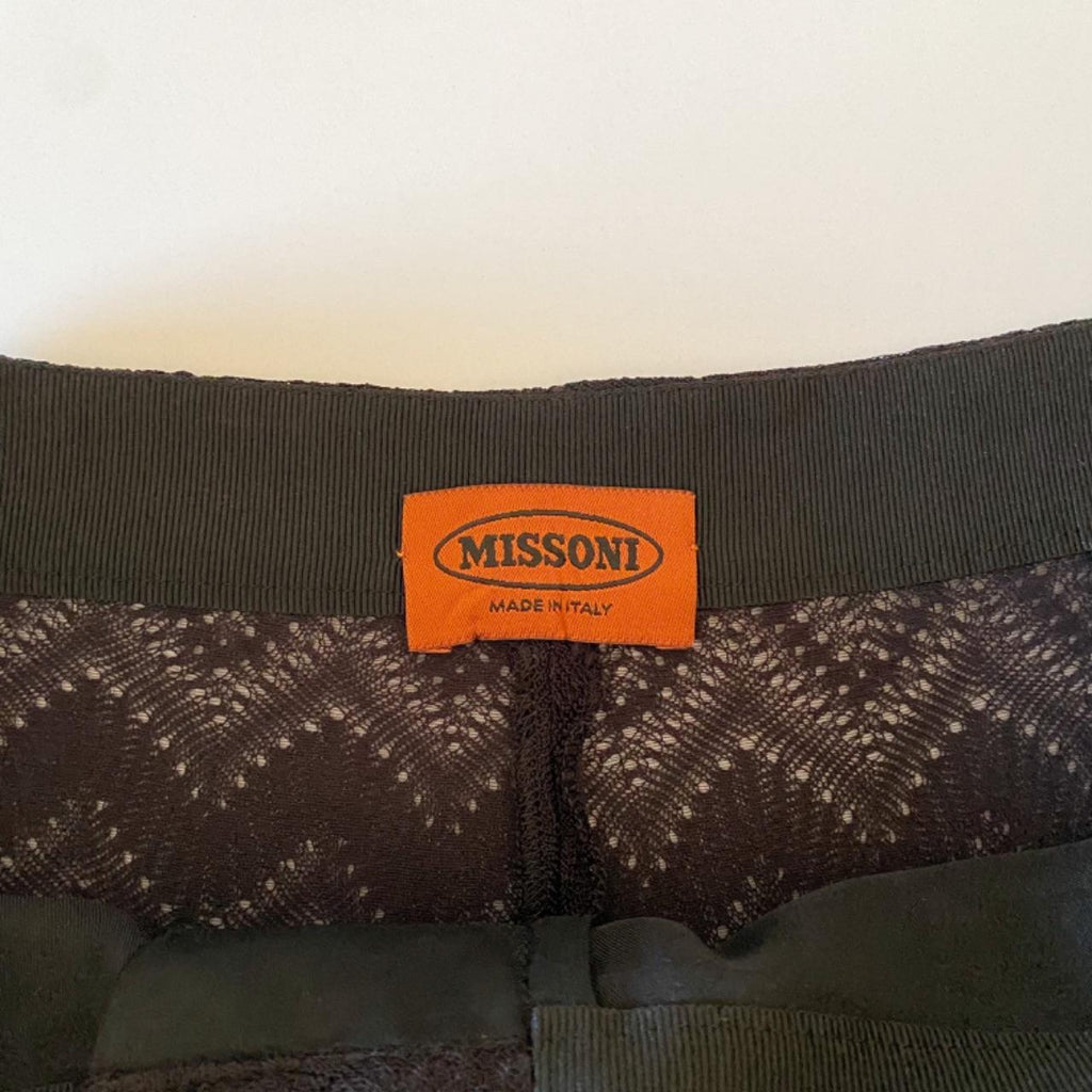 Missoni Sheer Woven Zig Zag Trousers Size IT 40