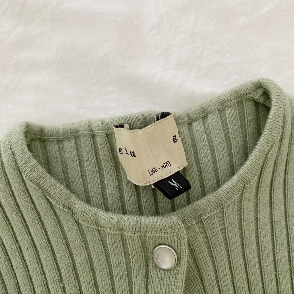 Giu Giu Nonna Pearl Cardigan in Clay Size M