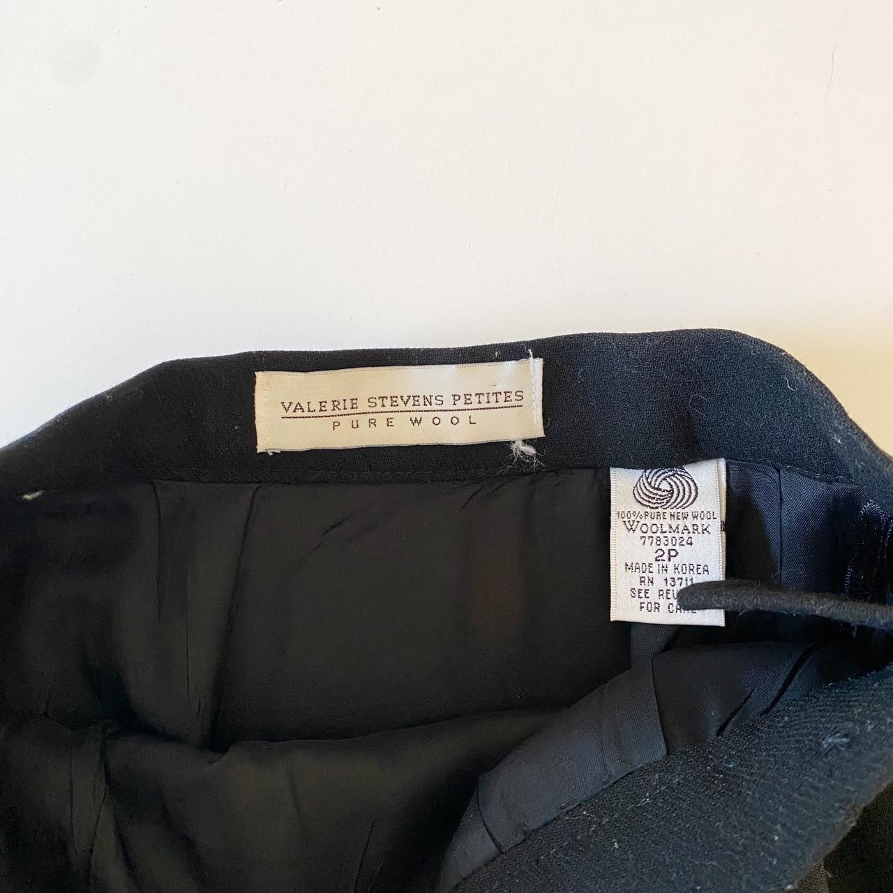 Valerie Stevens Vintage 80s Wool Midi Skirt Size 2P
