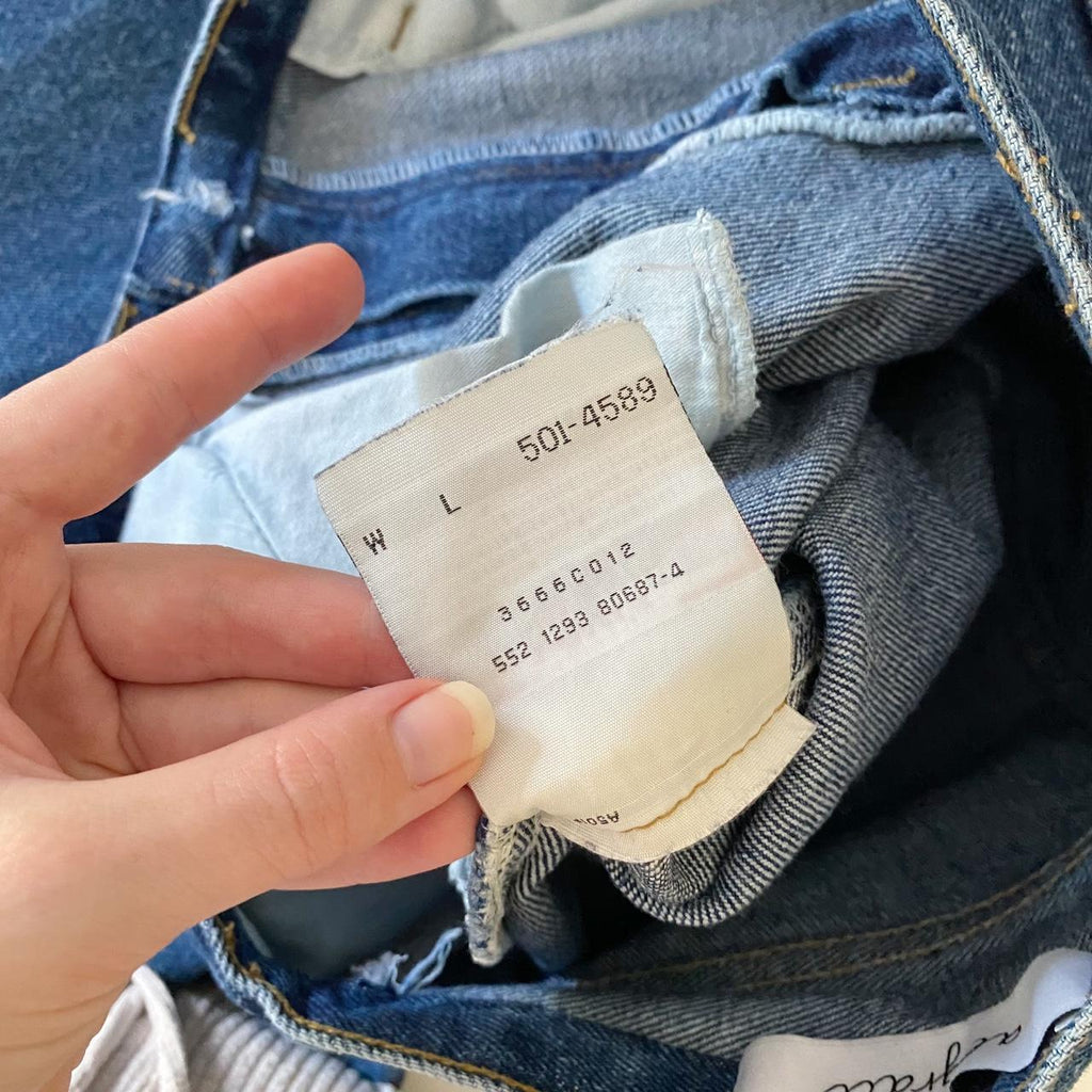 Aligrace / Levi’s 501 Vintage ‘93 Custom Mini Rise Slit Ankle Jeans Size 27