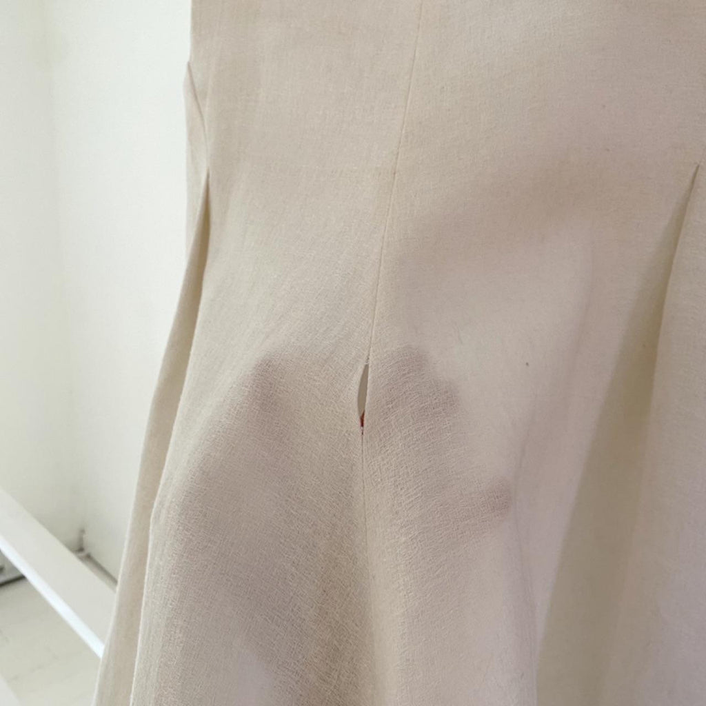 Ellery Venus Shell Peplum Top Ivory Size 2