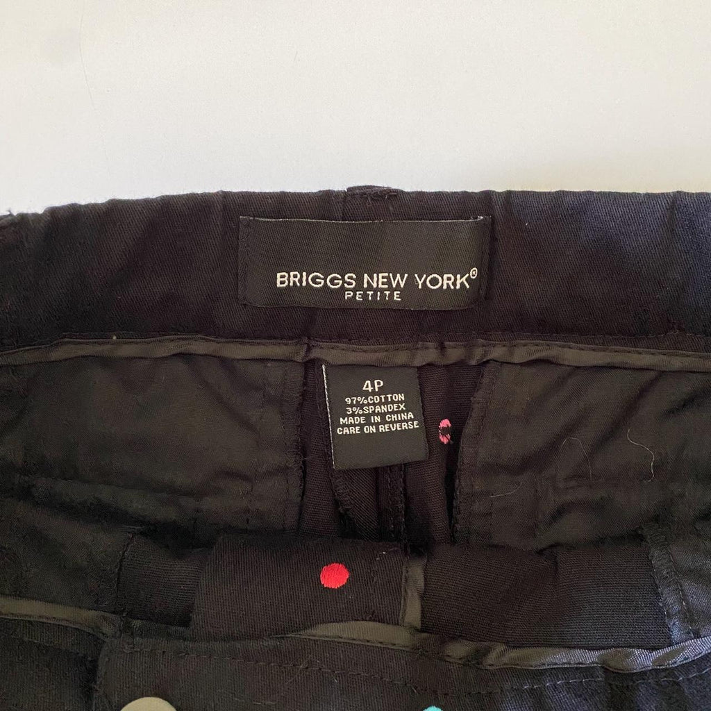 Briggs New York Rainbow Polka Dot Capri Pants Size 4P