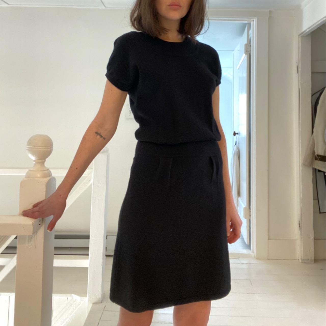 Barneys New York Co-Op Vintage Y2K Angora Cashmere Knit Mini Dress Size S