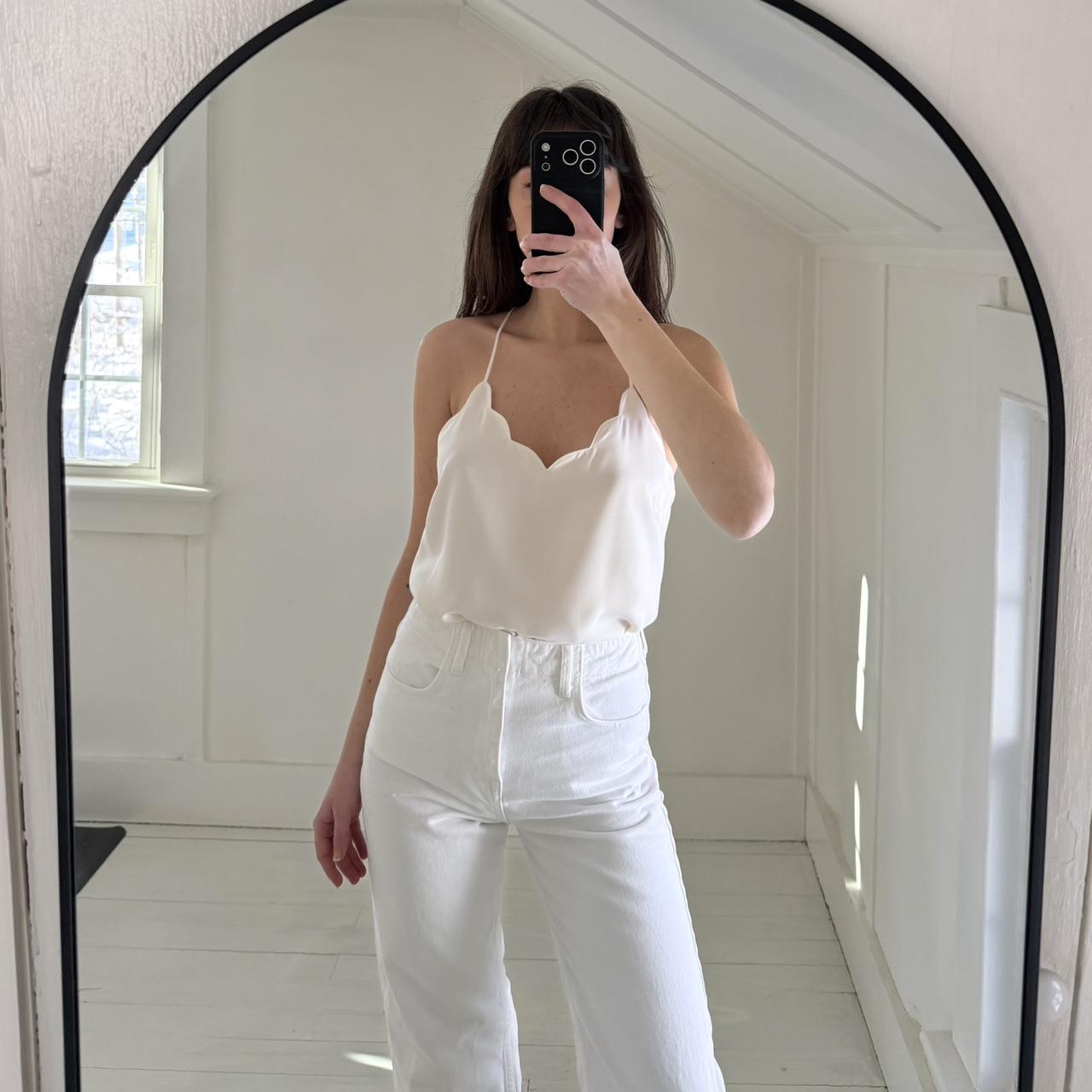 J. Crew Scalloped Cami Top Size 0