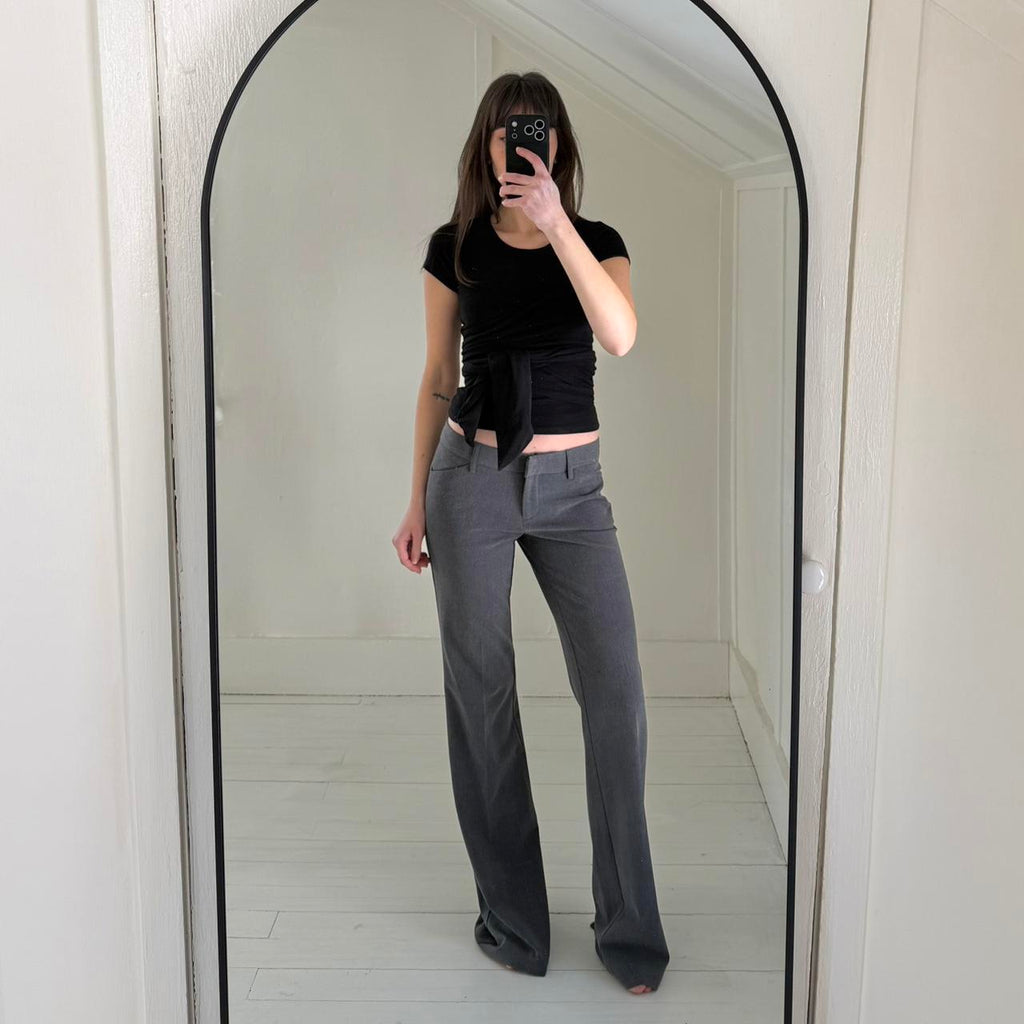 Star City Vintage Y2K Low Rise Flare Trouser Pants Size 1