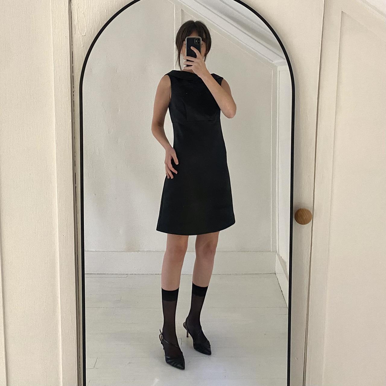 Hugo Buscati Collection Vintage 90s Collared Mini Sheath Dress Size 4