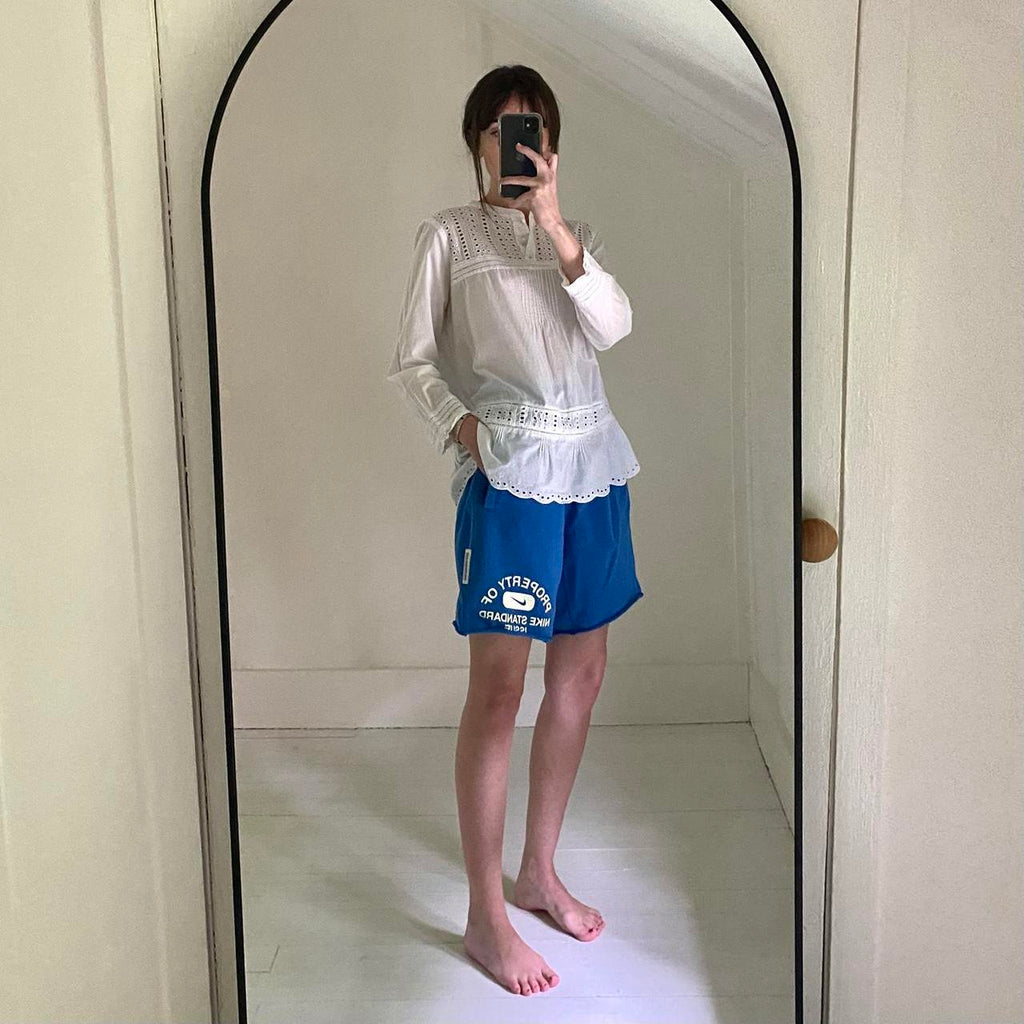 J. Crew Long Sleeve Eyelet Popover Shirt Size 8