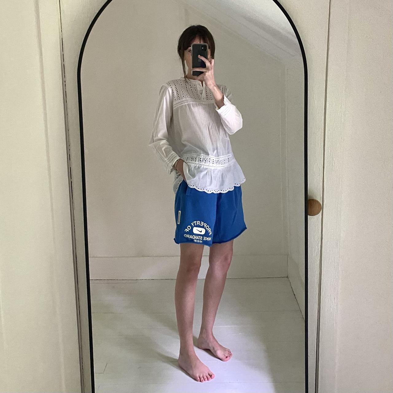 J. Crew Long Sleeve Eyelet Popover Shirt Size 8