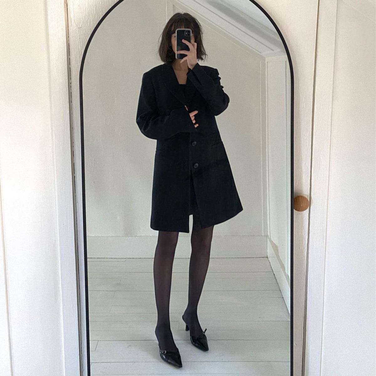 +J Jil Sander X Uniqlo Single Breasted Wool Coat Size S