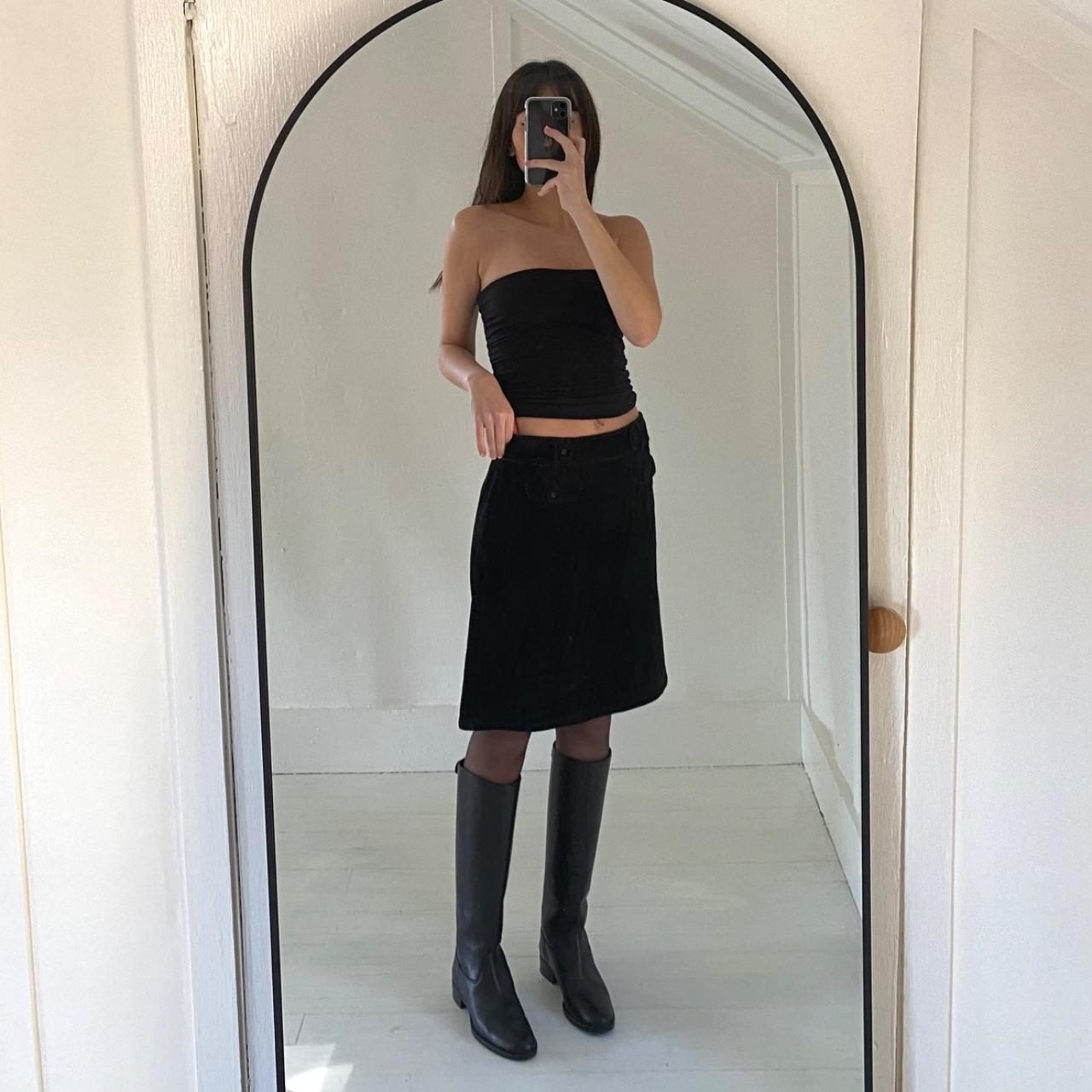 Ann Taylor Vintage Y2K Corduroy Pencil Skirt Size 4P