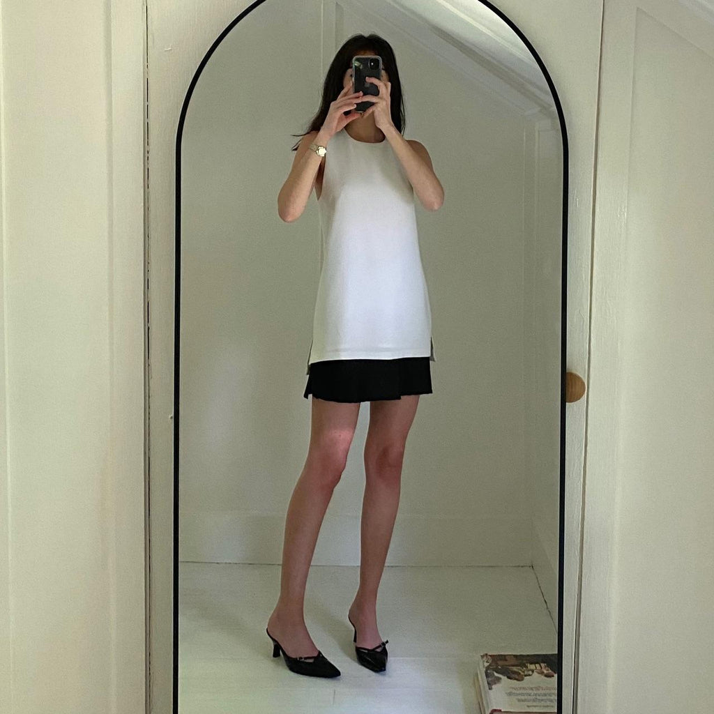 Theory Parieom Admiral Crepe Tunic Tank Top Size P