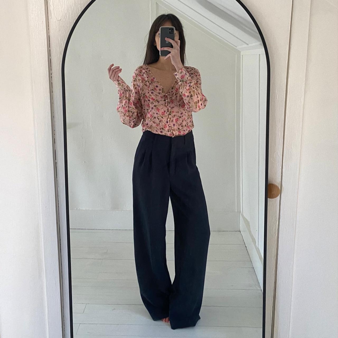 Cami NYC The Hope Silk Sheer Floral Bodysuit in Geranium Size XS