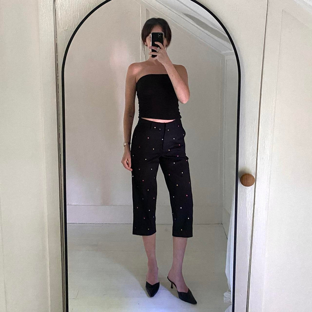 Briggs New York Rainbow Polka Dot Capri Pants Size 4P