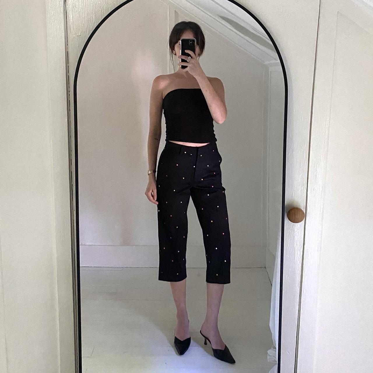 Briggs New York Rainbow Polka Dot Capri Pants Size 4P