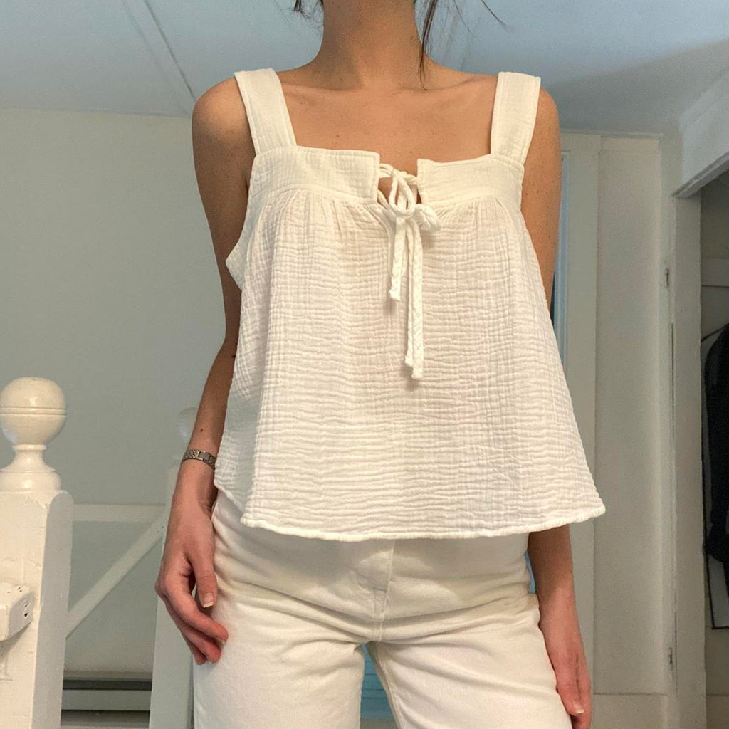 Rails Enya Square Neck Top in White NWT Size M