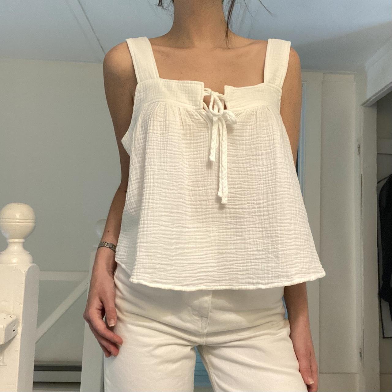Rails Enya Square Neck Top in White NWT Size M