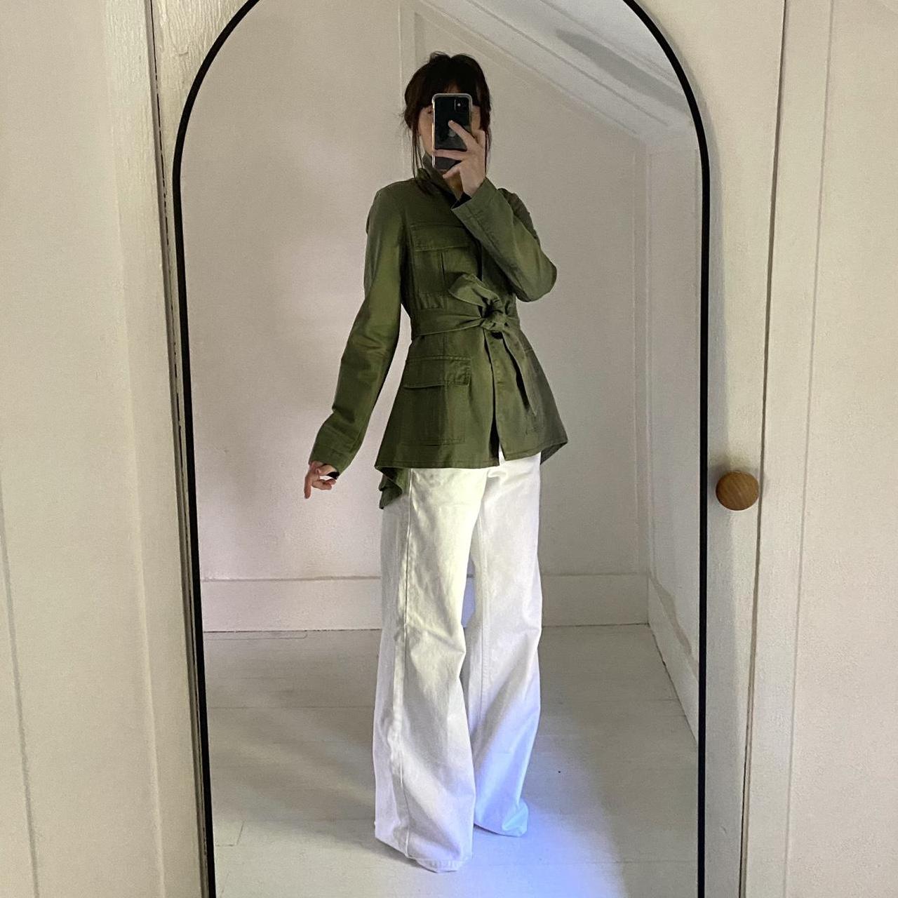 Marissa Webb Iona Peplum Hem Military Jacket Size S