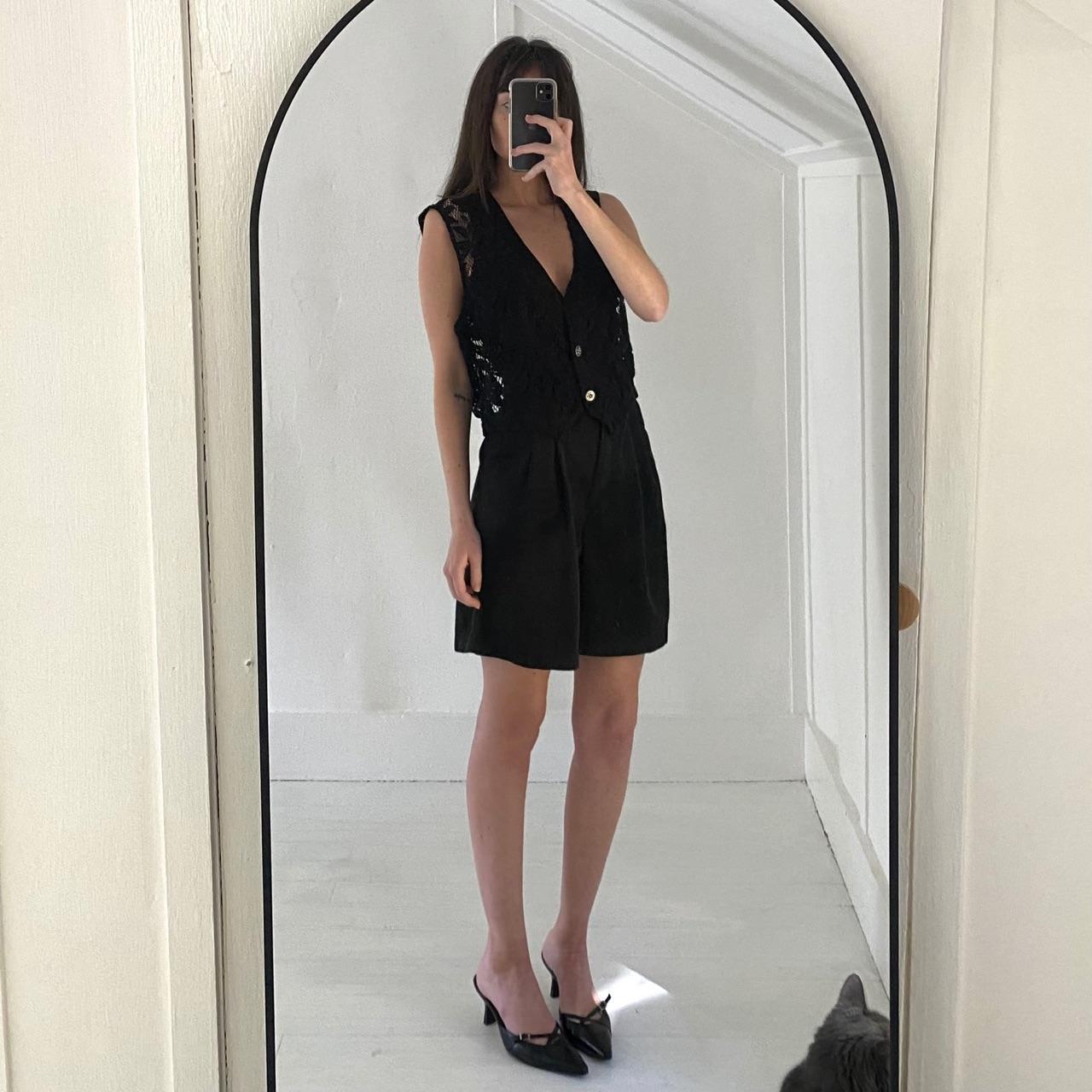 Clio Vintage 90s Sheer Lace Knit Vest Size S